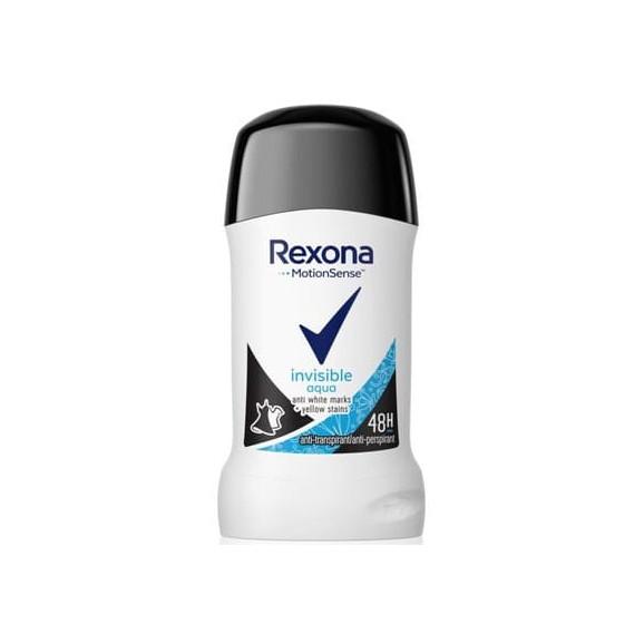 Rexona Invisible Aqua, antyperspirant w sztyfcie dla kobiet, 40 ml Rexona Invisible Aqua, antyperspirant w sztyfcie dla kobiet, 40 ml - zdjęcie produktu