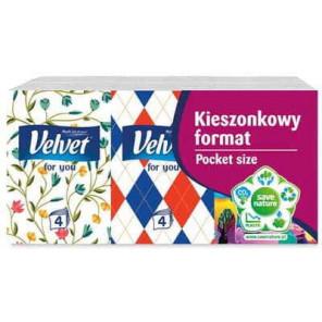 Velvet Pocket Size, chusteczki higieniczne 4-warstwowe 7 szt. - zdjęcie produktu