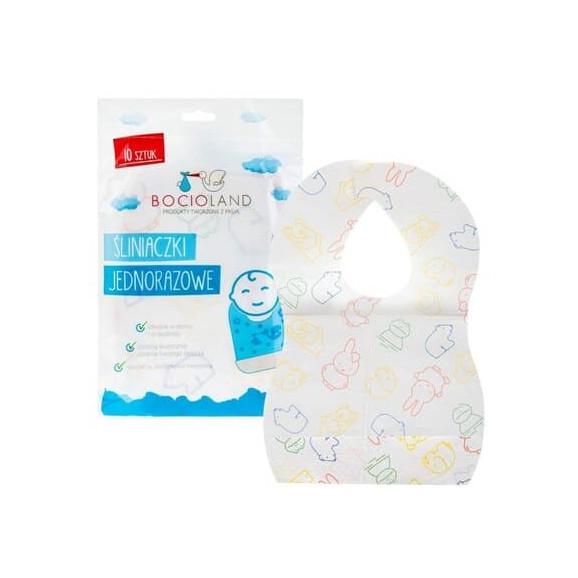 Bocioland, śliniaki jednorazowe, 10 szt. Bocioland, śliniaki jednorazowe, 10 szt. - zdjęcie produktu