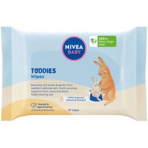 Nivea Baby Toddies, chusteczki nawilżane dla dzieci i niemowląt, 57 szt. - zdjęcie produktu