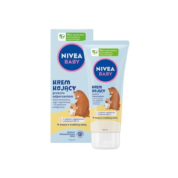 Nivea Baby, krem kojący przeciw odparzeniom, od 1 dnia życia, 100 ml Nivea Baby, krem kojący przeciw odparzeniom, od 1 dnia życia, 100 ml - zdjęcie produktu