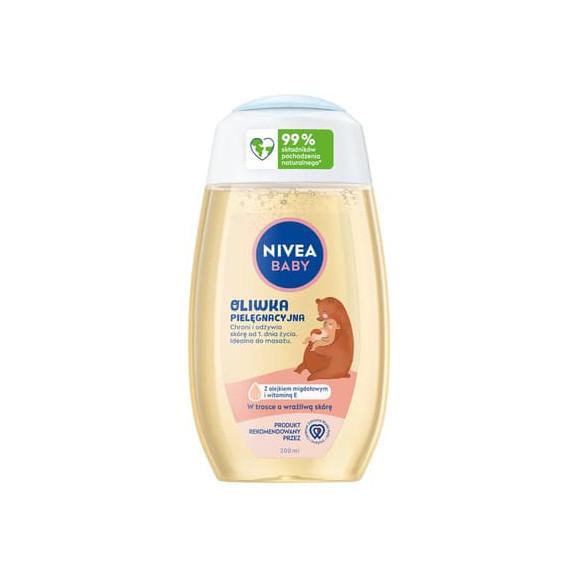 Nivea Baby, oliwka pielęgnacyjna, od 1 dnia życia, 200 ml Nivea Baby, oliwka pielęgnacyjna, od 1 dnia życia, 200 ml - zdjęcie produktu