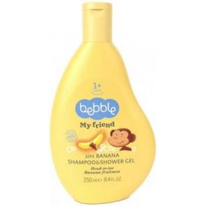 Bebble My friend 2w1, szampon i żel do mycia ciała, Banana, 250 ml - zdjęcie produktu