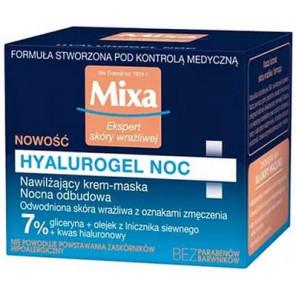 Mixa Hyalurogel Noc, nawilżający krem maska na noc, 50 ml - zdjęcie produktu
