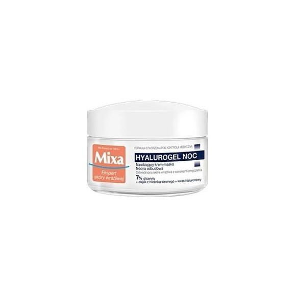 Mixa Hyalurogel Noc, nawilżający krem maska na noc, 50 ml Mixa Hyalurogel Noc, nawilżający krem maska na noc, 50 ml - zdjęcie produktu