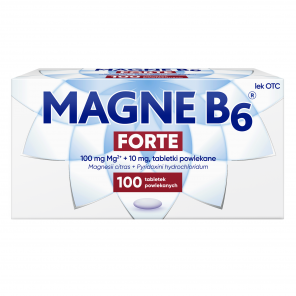 Magne B6 Forte, 100 mg+10 mg, tabletki powlekane, 100 szt. - zdjęcie produktu