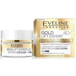 Eveline Cosmetics Gold Lift Expert 40+, ujędrniający krem-serum z 24K złotem, 50 ml - zdjęcie produktu