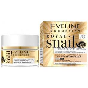 Eveline Cosmetics Royal Snail 70+, kuracja śluzem ślimaka, regenerując krem do twarzy, 50 ml - zdjęcie produktu