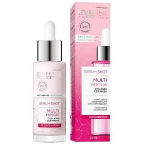 Eveline Cosmetics Serum Shot Multipeptydy, odmładzające serum na twarz, szyję i dekolt, 30 ml - zdjęcie produktu