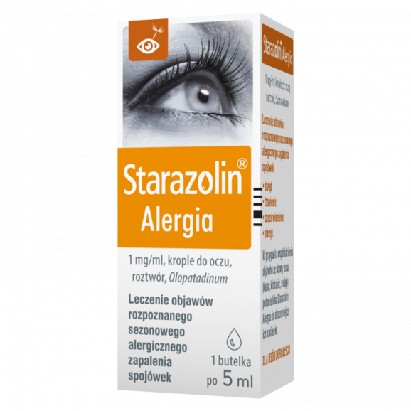 Starazolin Alergia, krople do oczu, roztwór, 5 ml Starazolin Alergia, krople do oczu, roztwór, 5 ml - zdjęcie produktu