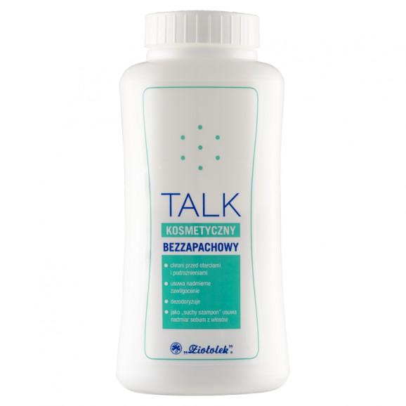 Ziołolek Talk kosmetyczny bezzapachowy – puder zapobiegający otarciom i odparzeniom (100 g) Ziołolek Talk kosmetyczny bezzapachowy – puder zapobiegający otarciom i odparzeniom (100 g) - zdjęcie produktu