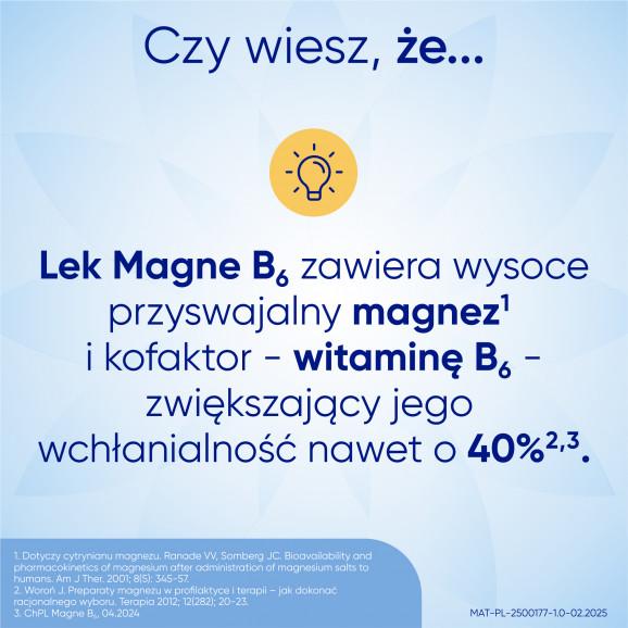 Magne-B6, tabletki powlekane, 60 szt. Magne-B6, tabletki powlekane, 60 szt. - zdjęcie produktu