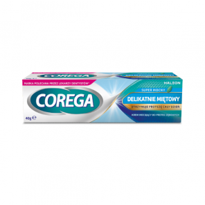 Corega Super Mocny Delikatnie Miętowy krem do protez (40 g) - zdjęcie produktu