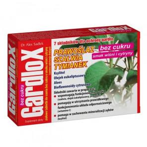 Gardlox tabletki na ból gardła o smaku wiśniowo-cytrynowym bez cukru – suplement diety (16 pastylek) - zdjęcie produktu
