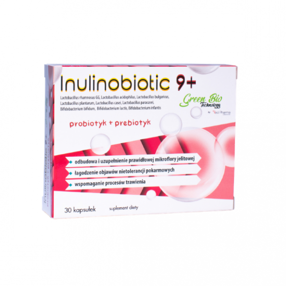 Inulinobiotic 9+ – suplement diety (30 kapsułek) Inulinobiotic 9+ – suplement diety (30 kapsułek) - zdjęcie produktu