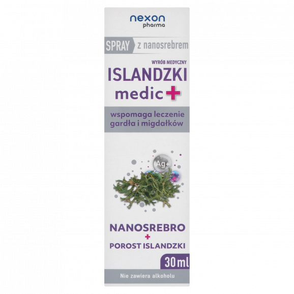 Islandzki Medic+ spray z nanosrebrem (30 ml) Islandzki Medic+ spray z nanosrebrem (30 ml) - zdjęcie produktu