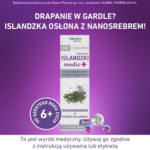Islandzki Medic+ spray z nanosrebrem (30 ml) Islandzki Medic+ spray z nanosrebrem (30 ml) - zdjęcie produktu
