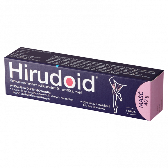 Hirudoid 0,3 g/100 g, maść (40 g) Hirudoid 0,3 g/100 g, maść (40 g) - zdjęcie produktu