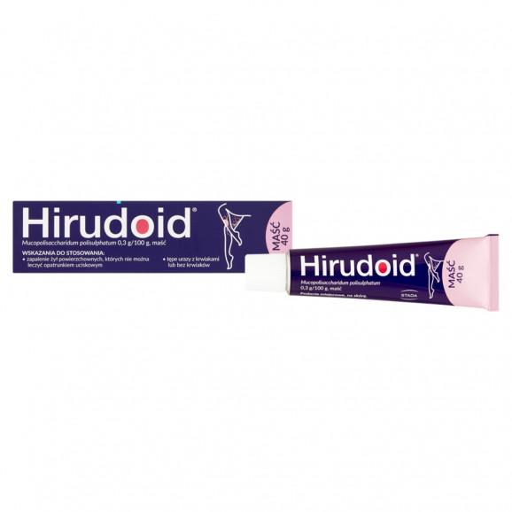 Hirudoid 0,3 g/100 g, maść (40 g) Hirudoid 0,3 g/100 g, maść (40 g) - zdjęcie produktu