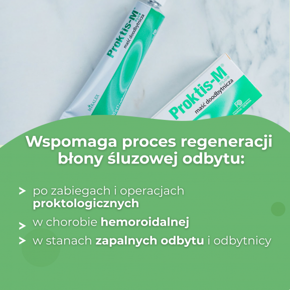 Proktis M Plus – maść doodbytnicza (30 g) Proktis M Plus – maść doodbytnicza (30 g) - zdjęcie produktu