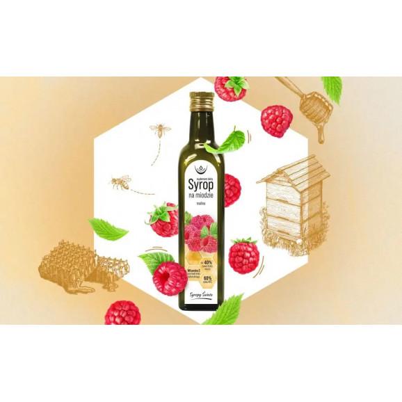 Syrop na miodzie Malina 250 ml – suplement diety - zdjęcie produktu