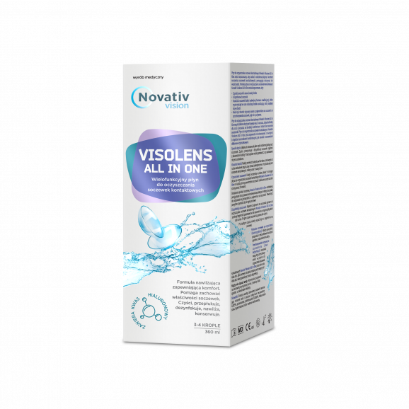 Novativ Vision Visolens All in One płyn do soczewek – wyrób medyczny (360 ml) Novativ Vision Visolens All in One płyn do soczewek – wyrób medyczny (360 ml) - zdjęcie produktu