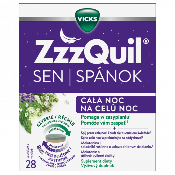 ZzzQuil Sen Cała Noc – suplement diety (28 tabletek) ZzzQuil Sen Cała Noc – suplement diety (28 tabletek) - zdjęcie produktu