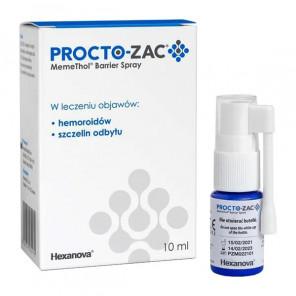 Procto-Zac MemeThol Barrier Spray, na hemoroidy i szczeliny odbytu (10 ml) - zdjęcie produktu