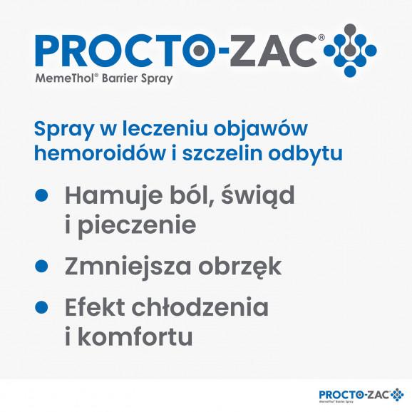 Procto-Zac MemeThol Barrier Spray, na hemoroidy i szczeliny odbytu (10 ml) Procto-Zac MemeThol Barrier Spray, na hemoroidy i szczeliny odbytu (10 ml) - zdjęcie produktu