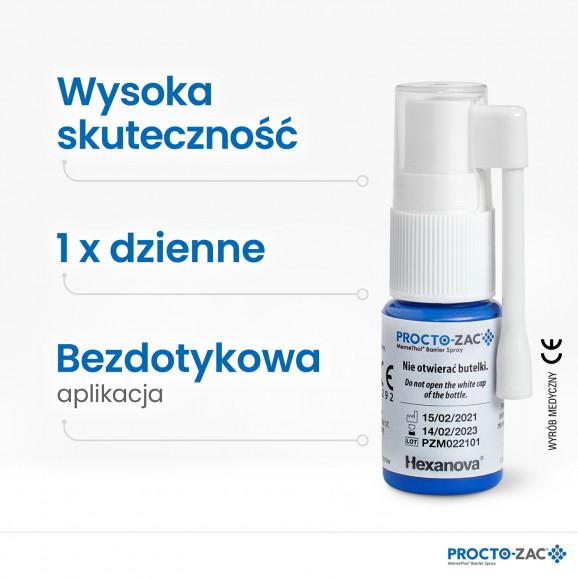Procto-Zac MemeThol Barrier Spray, na hemoroidy i szczeliny odbytu (10 ml) Procto-Zac MemeThol Barrier Spray, na hemoroidy i szczeliny odbytu (10 ml) - zdjęcie produktu