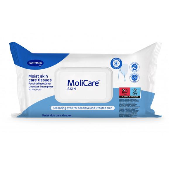 Hartmann MoliCare Skin Chusteczki pielęgnacyjne nawilżane (50 szt.) Hartmann MoliCare Skin Chusteczki pielęgnacyjne nawilżane (50 szt.) - zdjęcie produktu
