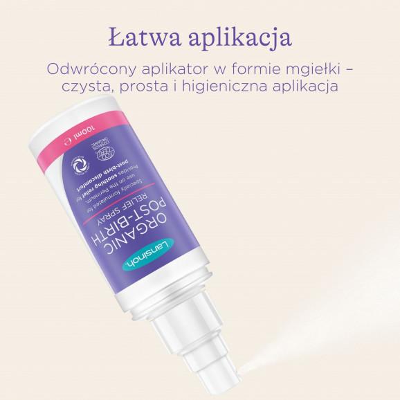 Lansinoh Organiczny poporodowy spray łagodzący (100 ml) Lansinoh Organiczny poporodowy spray łagodzący (100 ml) - zdjęcie produktu