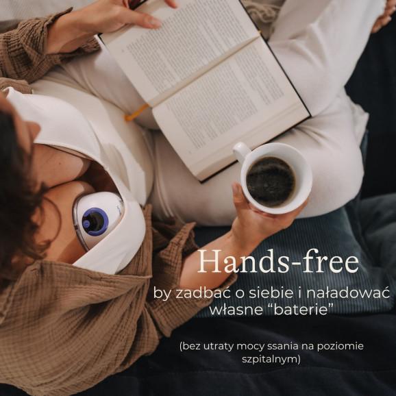Lansinoh Hands-free – laktator pojedynczy bezprzewodowy (zbiornik 180 ml) - zdjęcie produktu