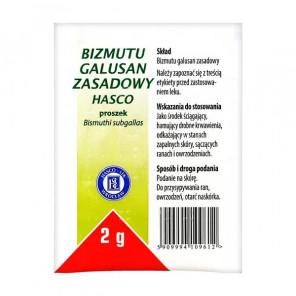 Dermatol (Bizmutu galusan zasadowy) 2 g - zdjęcie produktu