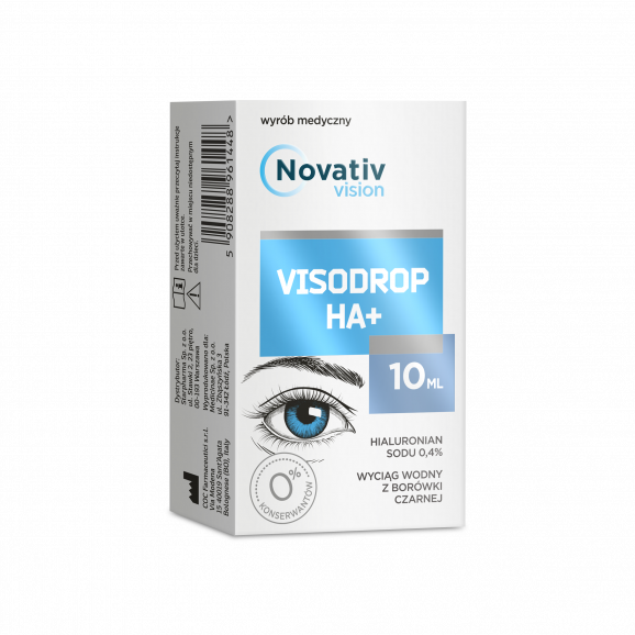 Novativ Vision Visodrop HA+ – krople do oczu (10 ml) - zdjęcie produktu