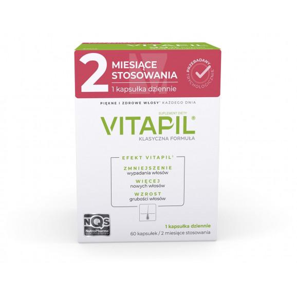 Vitapil z biotyną – suplement diety na włosy, skórę i paznokcie (60 kapsułek) Vitapil z biotyną – suplement diety na włosy, skórę i paznokcie (60 kapsułek) - zdjęcie produktu
