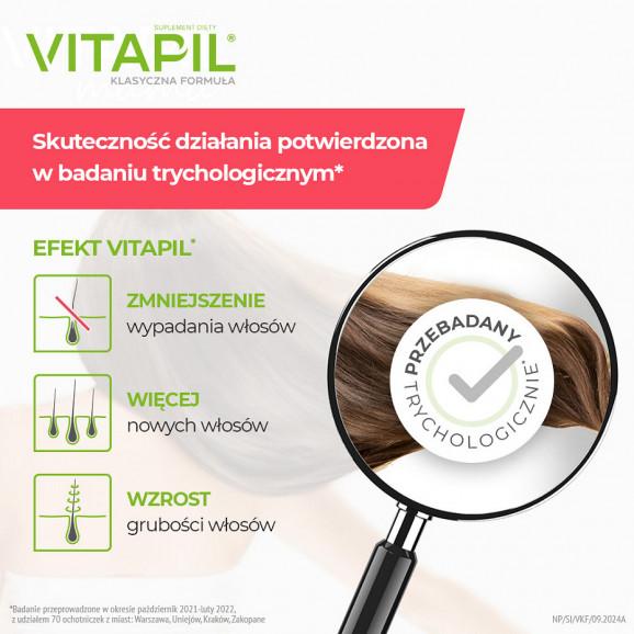 Vitapil z biotyną – suplement diety na włosy, skórę i paznokcie (60 kapsułek) Vitapil z biotyną – suplement diety na włosy, skórę i paznokcie (60 kapsułek) - zdjęcie produktu