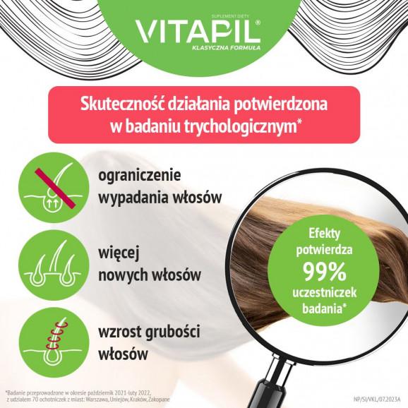 Vitapil z biotyną – suplement diety na włosy, skórę i paznokcie (60 kapsułek) Vitapil z biotyną – suplement diety na włosy, skórę i paznokcie (60 kapsułek) - zdjęcie produktu