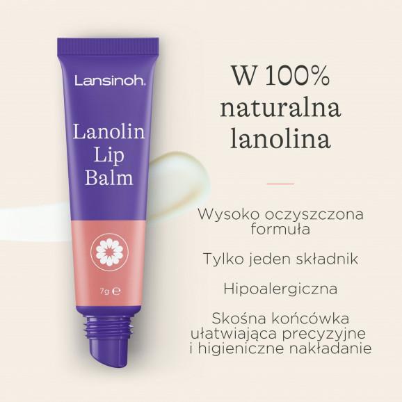 Lansinoh Lip Balm – balsam do ust z 100% lanoliną HPA (7 g) - zdjęcie produktu