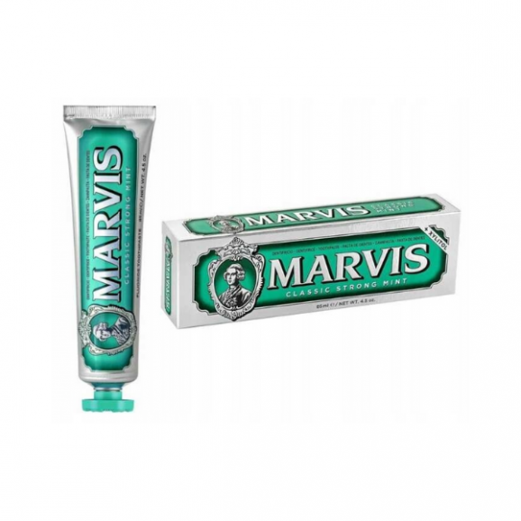 Marvis Classic Strong Mint, pasta do zębów, 85 ml Marvis Classic Strong Mint, pasta do zębów, 85 ml - zdjęcie produktu