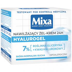 MIXA Hyalurogel, krem intensywnie nawilżający, 50 ml - zdjęcie produktu