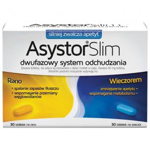 Asystor Slim – dwufazowy system odchudzania (2 x 30 tabletek) - zdjęcie produktu
