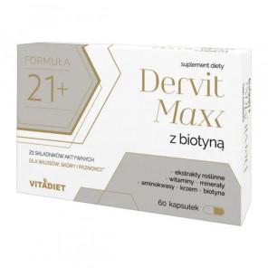 Vitadiet Dervit Max z Biotyną – suplement diety (60 kapsułek) - zdjęcie produktu