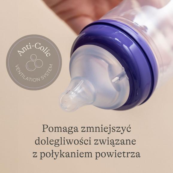 Lansinoh Natural Wave® Butelka do karmienia 240 ml ze smoczkiem o średnim przepływie - zdjęcie produktu