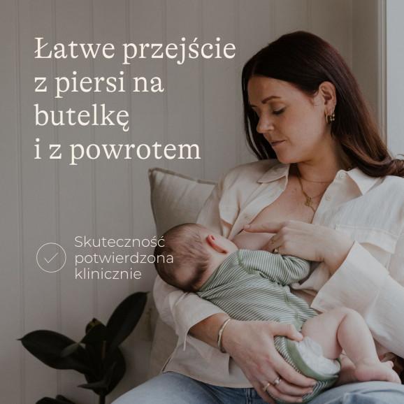 Lansinoh Natural Wave® Butelka do karmienia 240 ml ze smoczkiem o średnim przepływie - zdjęcie produktu