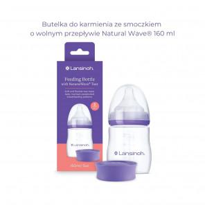 Lansinoh Butelka do karmienia ze smoczkiem NaturalWave® (S – wolny przepływ) 160 ml - zdjęcie produktu