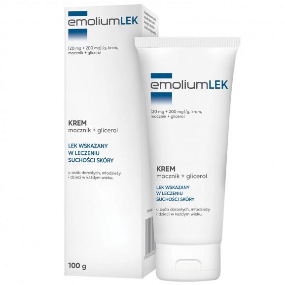 EmoliumLEK krem (20 mg + 200 mg)/g – produkt leczniczy OTC (100 g) EmoliumLEK krem (20 mg + 200 mg)/g – produkt leczniczy OTC (100 g) - zdjęcie produktu