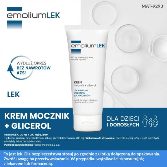 EmoliumLEK krem (20 mg + 200 mg)/g – produkt leczniczy OTC (100 g) EmoliumLEK krem (20 mg + 200 mg)/g – produkt leczniczy OTC (100 g) - zdjęcie produktu