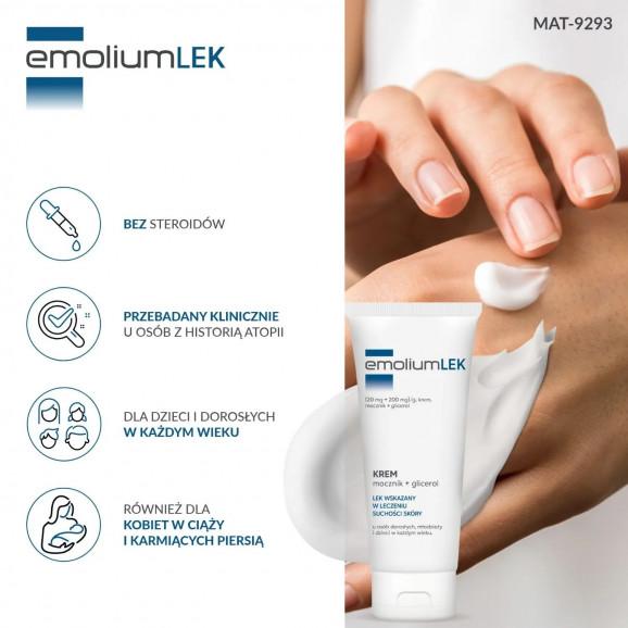 EmoliumLEK krem (20 mg + 200 mg)/g – produkt leczniczy OTC (100 g) EmoliumLEK krem (20 mg + 200 mg)/g – produkt leczniczy OTC (100 g) - zdjęcie produktu