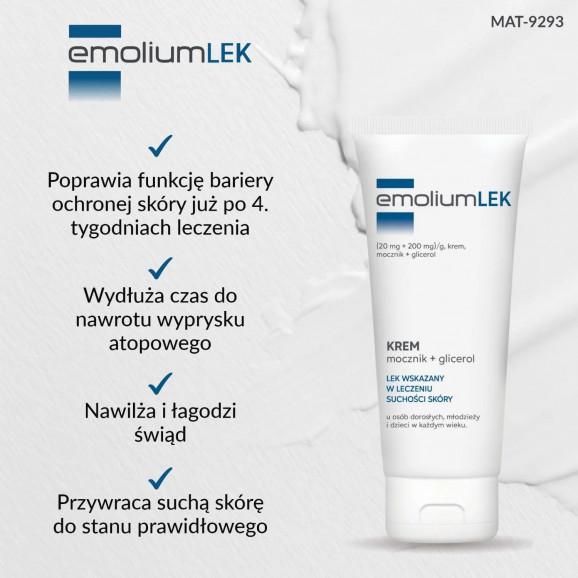 EmoliumLEK krem (20 mg + 200 mg)/g – produkt leczniczy OTC (100 g) EmoliumLEK krem (20 mg + 200 mg)/g – produkt leczniczy OTC (100 g) - zdjęcie produktu